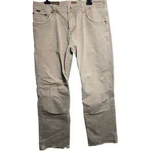 Kuhl Rydr Pants Mens 36x32 Tan Khaki Crag Series Articulated Knee Hiking Outdoor